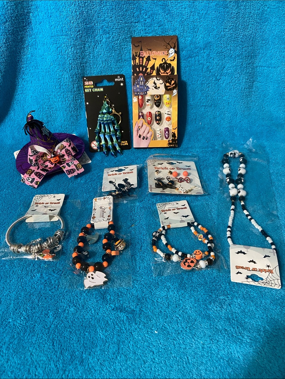 Halloween Kids Jewelry Set - Assorted Orange, Black & White Accessories